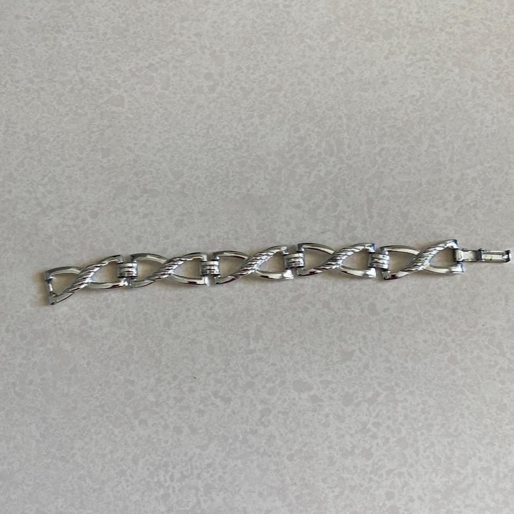 Silver tone bracelet